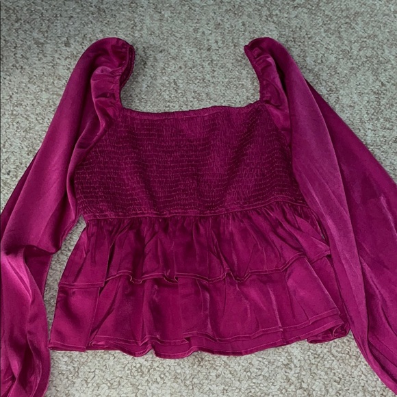 Pink Lily  Magenta Blouse - Picture 5 of 5